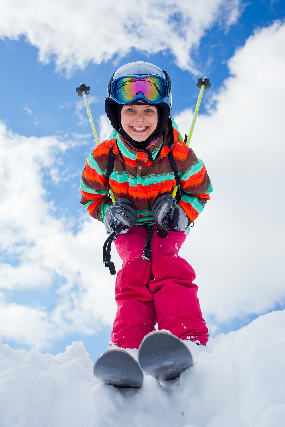 Dítě na lyžích